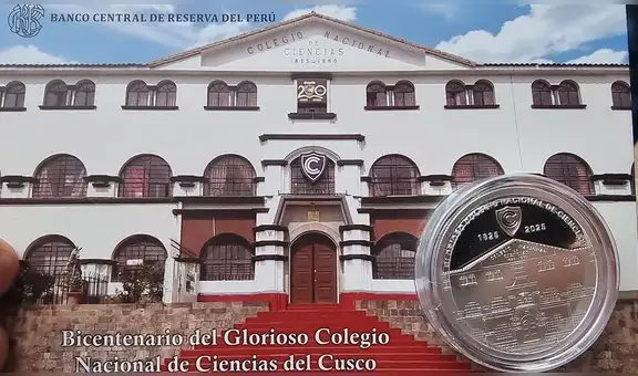BCR rinde homenaje al Colegio Nacional de Ciencias de Cusco con moneda de plata por su bicentenario