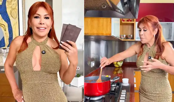 Magaly Medina causa polémica con su receta de chocolate navideño y los usuarios no dudaron en criticar su faceta culinaria: ''Pensé que era mazamorra''