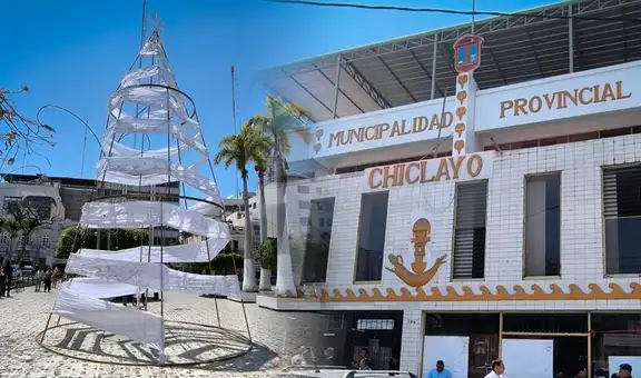 Fiscalía interviene las oficinas de la Municipalidad de Chiclayo por polémico árbol navideño