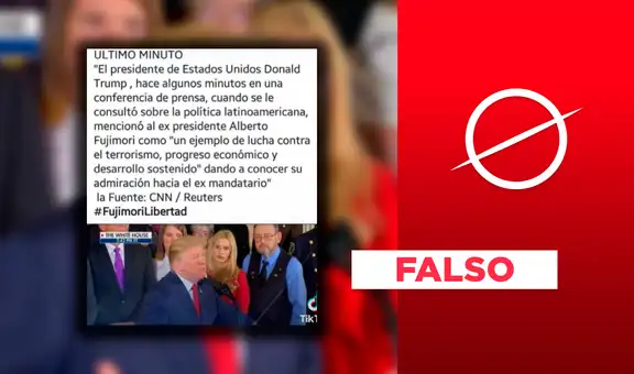 Es falso que Donald Trump hablara de Alberto Fujimori como ejemplo político en Latinoamérica: la imagen fue manipulada