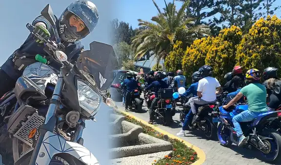 Arequipa: motociclistas dan último adiós a joven que habría sido asesinado; el sospechoso está detenido
