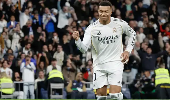 Kylian Mbappé marcó un tanto en la victoria del Real Madrid e igualó el récord de Cristiano Ronaldo