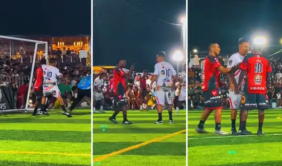 Christian Cueva vivió tenso momento con Jack Durán en pichanga: 'Aladino' le propinó un codazo y su rival lo encaró