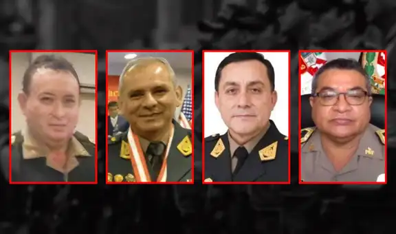 Dan de baja a 4 tenientes generales y a 21 generales de la Policía Nacional