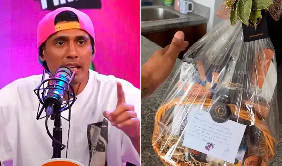 Canal de Jefferson Farfán entrega canasta a Gerardo Pe' y sorprende con su tamaño: "Por fin, una canastita"