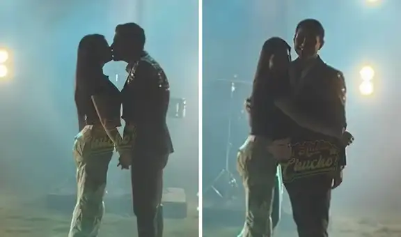 Cielo Fernández de Corazón Serrano y Axel Medina de La Única Tropical fueron captados besándose tras negar romance