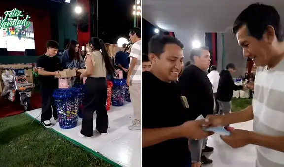 Óscar Custodio, dueño de La Bella Luz, sorprende a sus trabajadores con motos, electrodomésticos y dinero en efectivo por Navidad