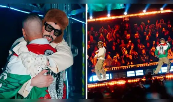 Bad Bunny y J Balvin se reconcilian durante concierto en México tras años distanciados: “Crecer es volver sin rencor”
