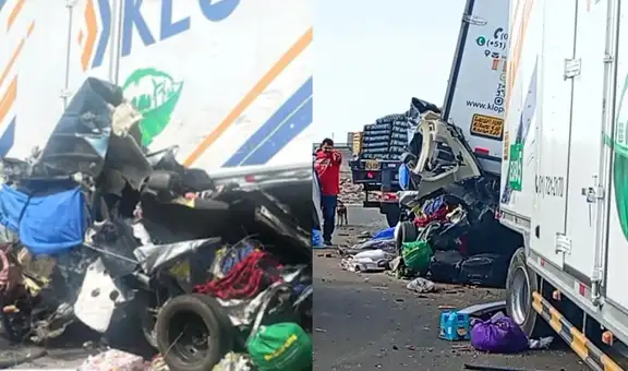 Múltiple choque en la Panamericana Norte deja al menos cinco fallecidos: miniván con pasajeros quedó aplastada