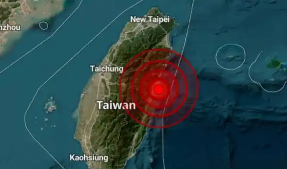Terremoto de magnitud 6,6 sacude el noreste de Taiwán, según agencia meteorológica de la isla