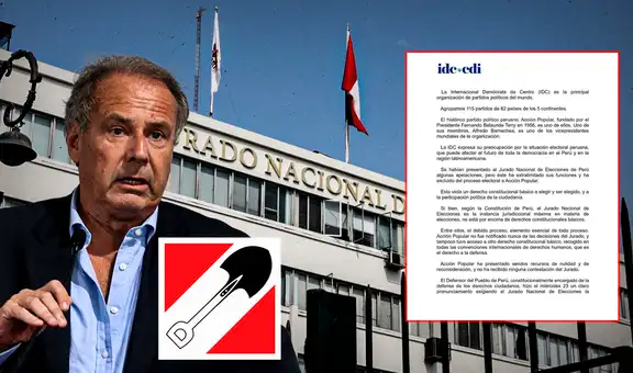 IDC cuestiona que el JNE haya retirado a Acción Popular y alerta dudas sobre "legitimidad" en las elecciones