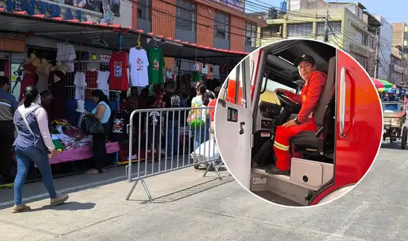Chiclayo: bomberos tardan más de 15 minutos en salir de su estación por ambulantes en la zona