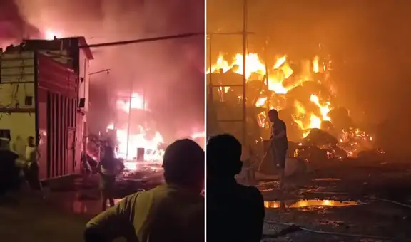 Voraz incendio consume local de chatarrería en Chorrillos: dueño denuncia presuntas extorsiones