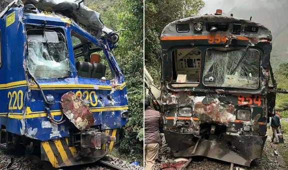 Choque frontal de dos trenes en ruta hacia Machu Picchu deja al menos 15 heridos