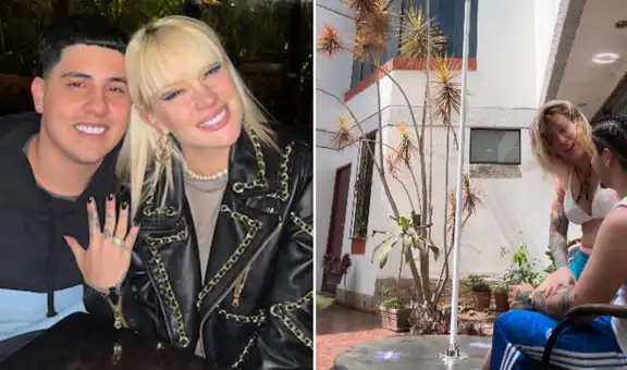 Leslie Shaw comparte el especial detalle de bienvenida que preparó a su novio 'El Prefe': "Para mi amor"