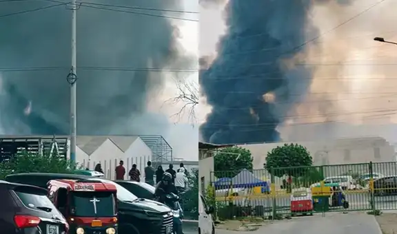 Incendio en almacén de colchones en Villa El Salvador moviliza múltiples unidades de bomberos