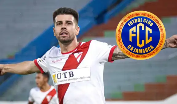 Hernán Barcos tendrá un nuevo socio: FC Cajamarca fichó a Tomás Andrade, ex River Plate, para la Liga 1 2026