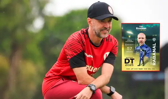 Ecuador no olvida a Javier Rabanal: DT de Universitario fue elegido mejor entrenador de la Liga Ecuabet 2025