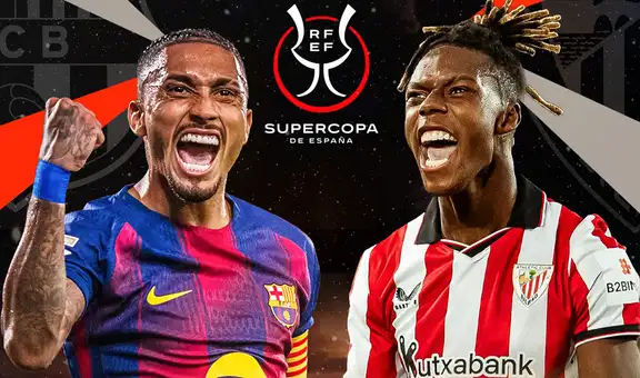 ¿A qué hora juega Barcelona vs Athletic Club por la Supercopa de España? Árbitros confirmados para el partido de hoy