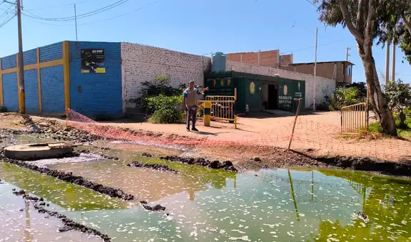 Chiclayo: más de 200 familias, un colegio y un puesto policial afectados hace un mes por colapso de desagüe