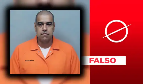 No es real esta fotografía de Nicolás Maduro rapado y sin bigote en prisión: se generó con inteligencia artificial