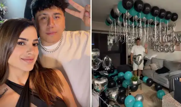 Suheyn Cipriani y Macarius llegan juntos a una fiesta y aclaran rumores de relación: "No fue un beso"