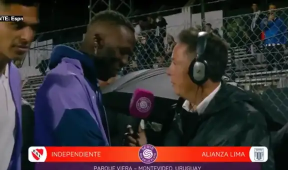 Periodista de ESPN se indigna con Luis Advíncula por respuesta en el Alianza Lima vs Independiente: "¿Cree que le van a preguntar de Venezuela?"