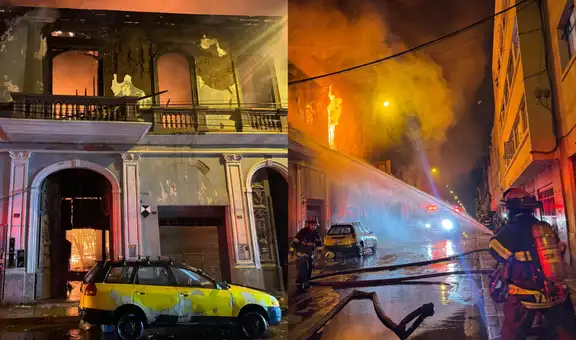 Voraz incendio código 3 consumió viviendas en quinta en el Cercado de Lima: 13 familias damnificadas