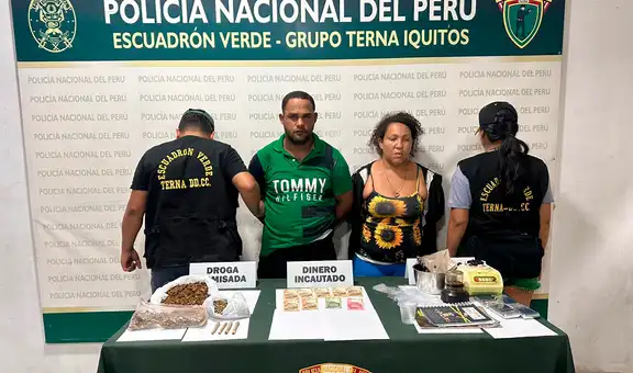 Iquitos: capturan a dos ciudadanos vinculados a presunta venta de drogas en la vía pública