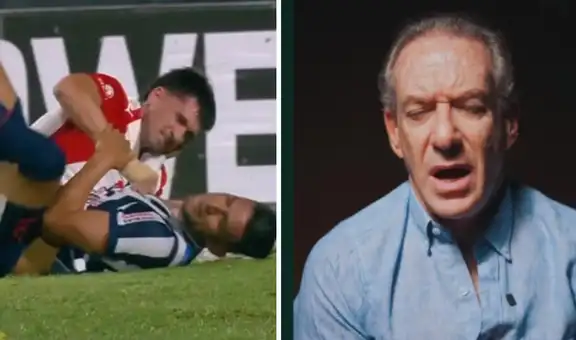 Eddie Fleischman impactado por falta de Carlos Zambrano en amistoso de Alianza Lima: "Lo tiene tomado y lo tira al suelo"