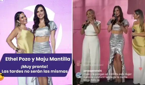 Maju Mantilla regresa a la televisión y conducirá magazine junto a Ethel Pozo tras ser presentada por Gisela Valcárcel