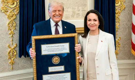 Donald Trump confirma que María Corina Machado le entregó su medalla del Premio Nobel de la Paz