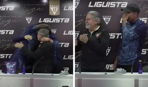 Compañeros de Lisandro Alzugaray interrumpen conferencia para despedirlo entre lágrimas tras fichar por Universitario: "'Licha' no se va"