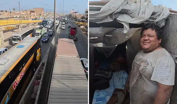 Pasó 13 años en prisión y quedó en la calle: Julio, el hombre que vive en una de las carreteras más peligrosas de Lima Norte