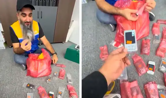 Comerciante en Líbia recibe un envío de celulares 16 años después de haberlos pedido: "Son reliquias"