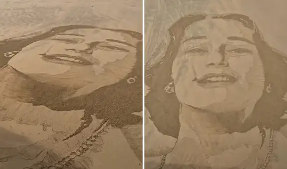 Desde España: artista limeño rinde homenaje a Chabuca Granda por el aniversario de Lima con un impresionante retrato de arena