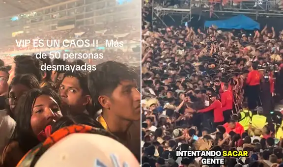 Caos en el concierto de Bad Bunny en Lima: colapsa zona VIP y decenas sufren síntomas de asfixia