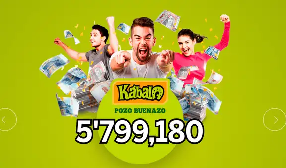 Sorteo de la Kábala HOY jueves 22 de enero de 2026: premios, jugada ganadora y pozo Buenazo