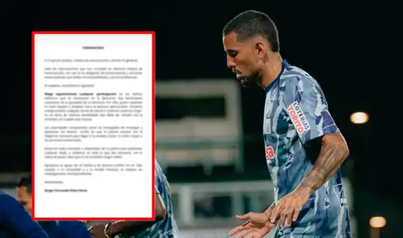 Sergio Peña se pronuncia por primera vez sobre denuncia por presunto abuso sexual: "Estaré a disposición de la justicia"