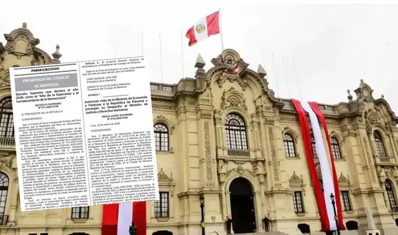 Gobierno de Perú oficializa nombre del año 2026 como "Año de la Esperanza y el Fortalecimiento de la Democracia"