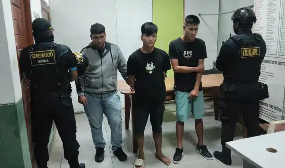 Iquitos: detienen a presunta banda que asaltaba a turistas y personas a la salida de locales nocturnos