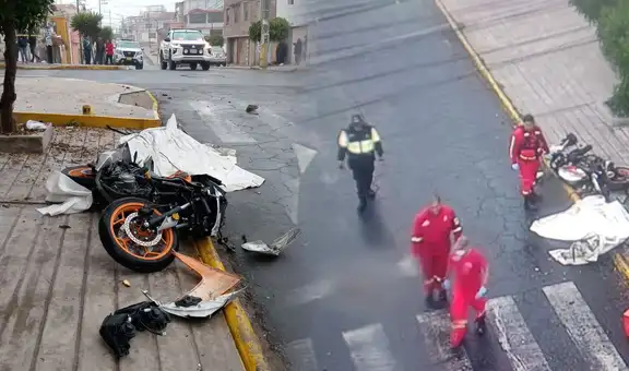Arequipa: dos adolescentes mueren tras choque entre motocicleta y camioneta
