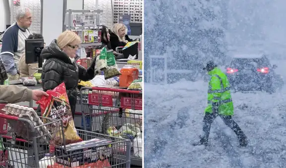 Miles de personas desabastecen tiendas en Estados Unidos ante la inminente llegada de una tormenta invernal