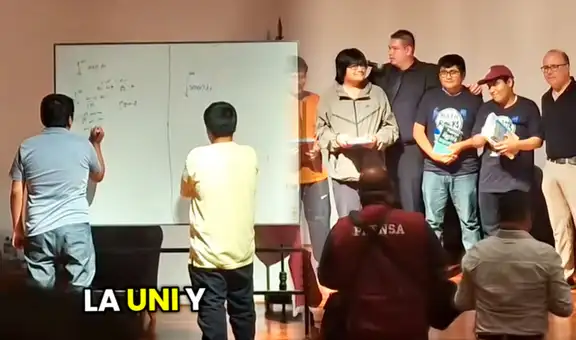 Estudiante de la UNI vence a San Marcos en la final de complicado torneo de cálculo: “Batalla de alto nivel”