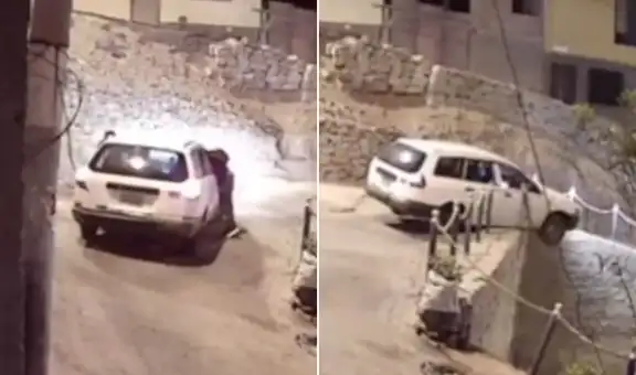 Taxista herido embiste a delincuente que intentó asaltarlo y lo lanza a una zanja en Chorrillos