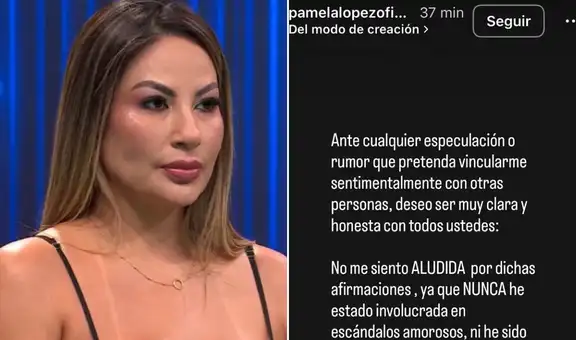 Pamela López responde tras potente mensaje de Christian Cueva en redes sociales: “No me siento aludida”
