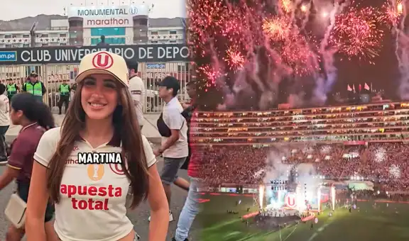 Italiana asiste por primera vez al Estadio Monumental y queda impresionada con la ‘Noche Crema’: “Me volví hincha de la ‘U’”