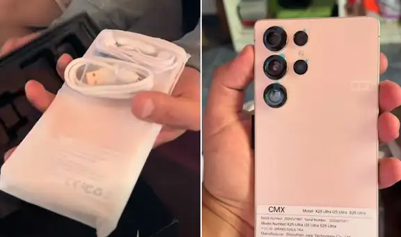 Joven compra celular X25 Ultra de 256 GB por Temu y su reacción al encenderlo desata risas: "Mira la fluidez"