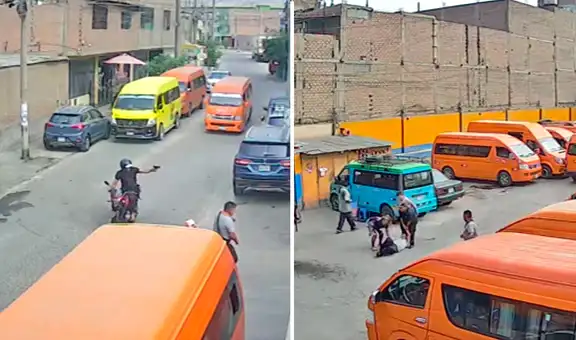 Balean 7 veces a dos choferes de la empresa de transporte El Mandarino, en San Juan de Lurigancho