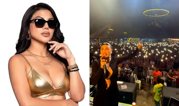 Brunella Torpoco brilló y se emocionó en el aniversario de Explosión de Iquitos: “La he pasado increíble”